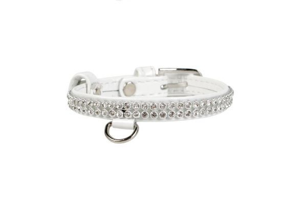 Ошейник Collar Brilliance (Коллар Бриллиант) с украшением: полотно стразы, цвет: белый, ширина: 9 мм, длина 18-21 см Ошейник Collar Brilliance (Коллар Бриллиант) с украшением: полотно стразы, цвет: белый, ширина: 9 мм, длина 18-21 см