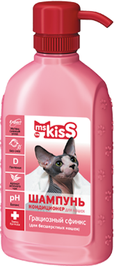 Ms. Kiss(Мисс Кисс) шампунь 200 мл для кошек N3 Сфинкс