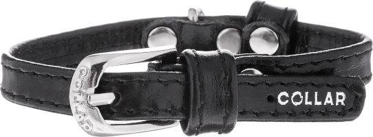 Ошейник Collar Brilliance (Коллар Бриллиант) без украшений, цвет: черный, ширина: 9 мм, длина: 18-21 см