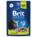 Пауч Brit Premium (Брит Премиум) для стерилизованных кошек Ягненок и говядина в соусе 85г