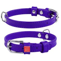 Ошейник Collar Glamour (Коллар Гламур) без украшений, цвет: фиолетовый, ширина: 9 мм, длина: 18-21 см