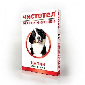 Чистотел Капли от блох и клещей для собак (4 пипетки)