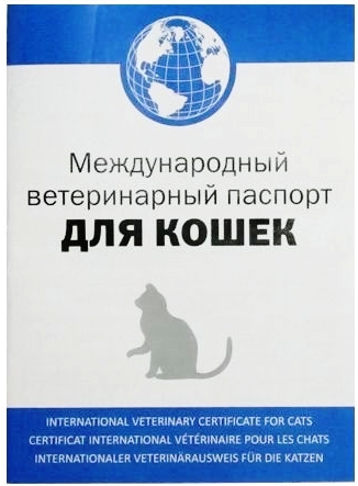 Паспорт ветеринарный АВЗ кошка