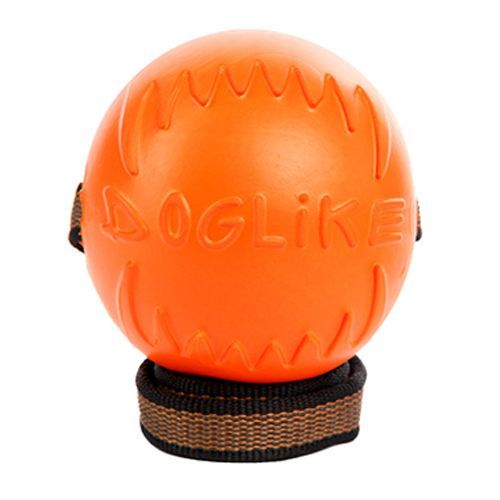 Резиновая игрушка для собак Doglike Мяч с лентой, диаметр 8,5 см