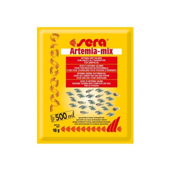 Живой корм Sera Artemia-Mix (Сера Артемия-Микс) для всех видов рыб, 18 г