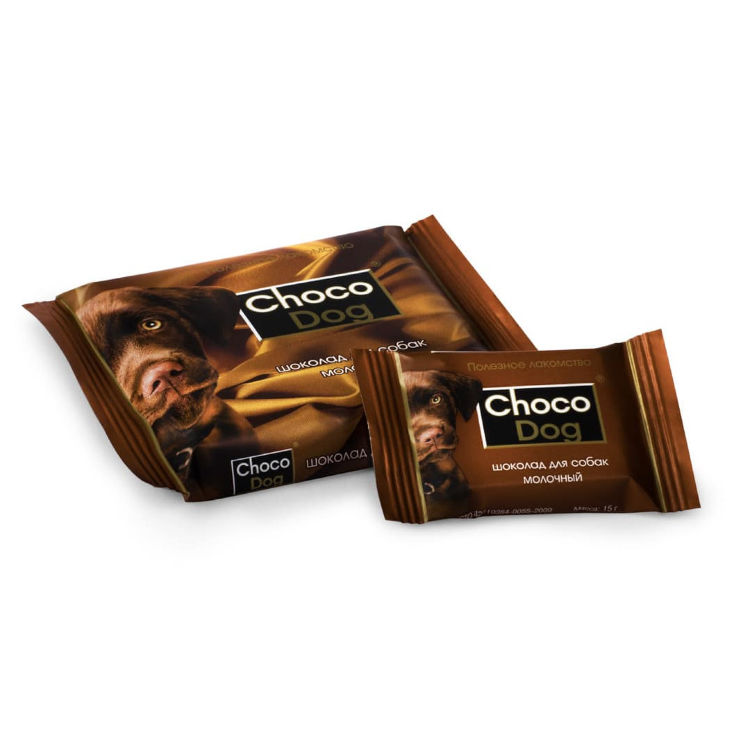 Шоколад для собак Choco Dog Молочный шоколад 15 грамм