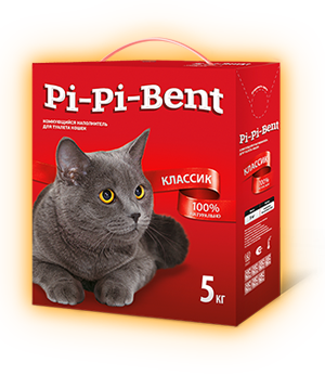 Pi-Pi-Bent (Пи Пи Бент) Классик (коробка) наполнитель, 5 кг