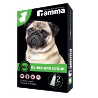 Гамма Био Капли для собак от паразитов, 2 пипетки по 1 мл