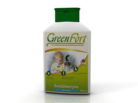 GreenFort БиоШампунь от блох для кошек 400 м
