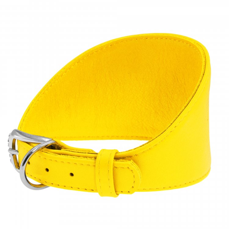 Ошейник Collar Glamour (Коллар Гламур) для борзых собак без украшений, цвет желтый, ширина 15 мм, длина 23-27 см Ошейник Collar Glamour (Коллар Гламур) для борзых собак без украшений, цвет желтый, ширина 15 мм, длина 23-27 см