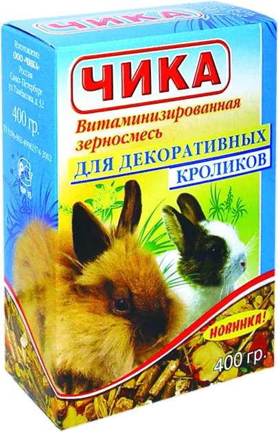 Чика корм для декоративных кроликов, 400 г
